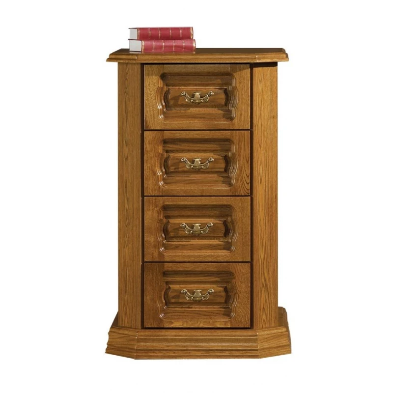 PYKA Kinga 4S rustikálna zásuvková komoda drevo D3