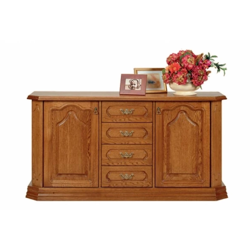 PYKA Kinga M 2D4S rustikálna komoda drevo D3