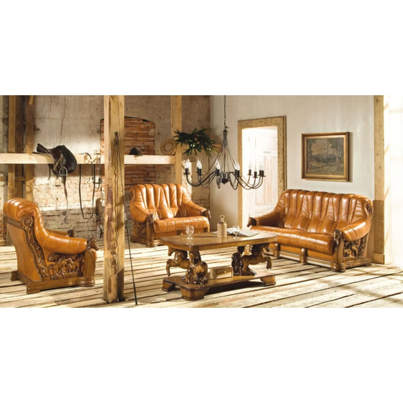 Pyka Kožená sedacia súprava OSKAR Prevedenie: Zostava 3+2+1