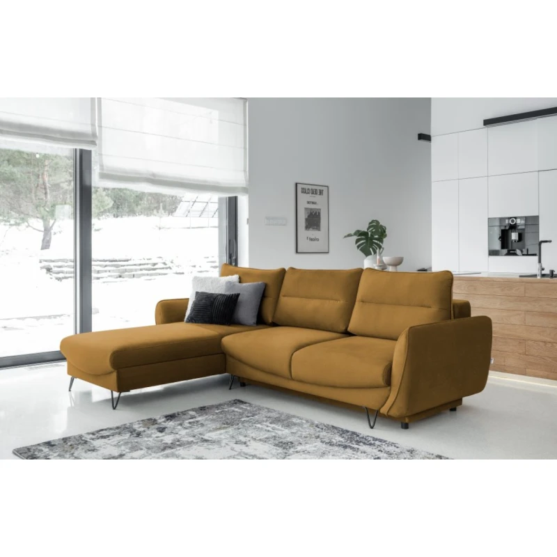 Rozkladacia sedacia súprava SILVA L Eltap Nube 45 - žltá