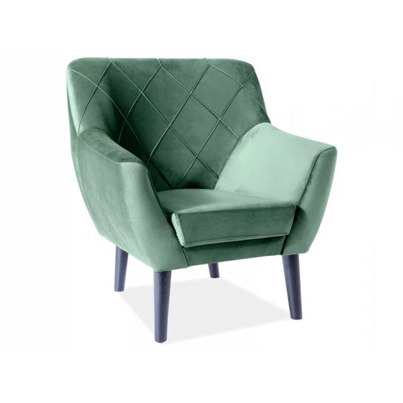 Signal Kreslo KIER 1 Velvet Farba: Zelená / Bluvel 78