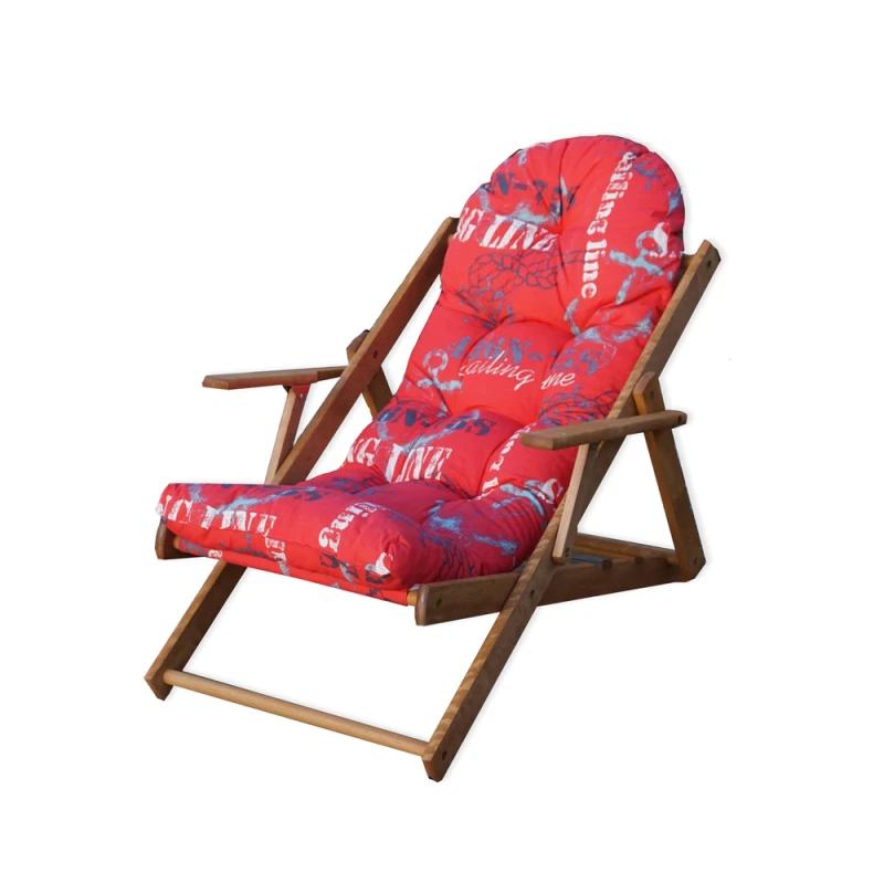 Skladacie záhradné lehátko BORNEO Rojaplast Červená