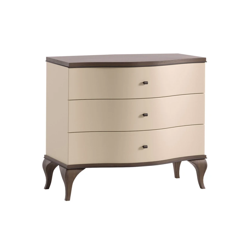 TARANKO Lagos LA-KSZ rustikálna komoda so zásuvkami kašmír Lagos / dub Lagos