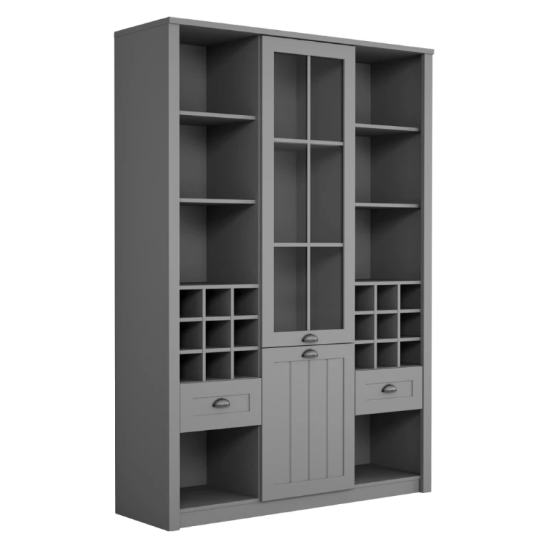 Vitrína PROVANCE W2D2S Tempo Kondela Sivá