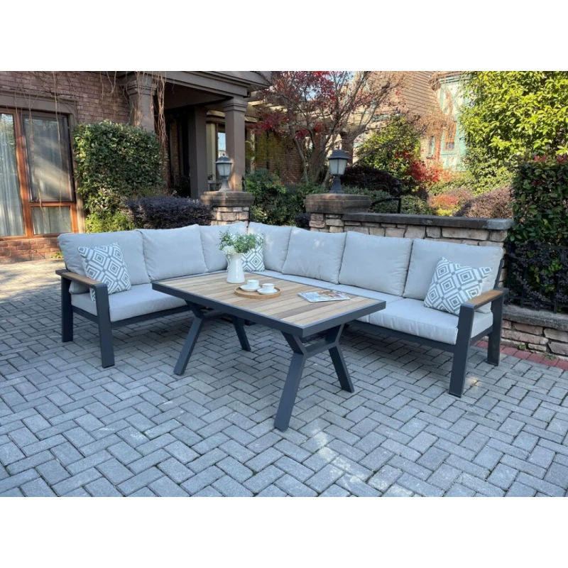 Záhradná rohová sedacia súprava ROTTERDAM Rojaplast