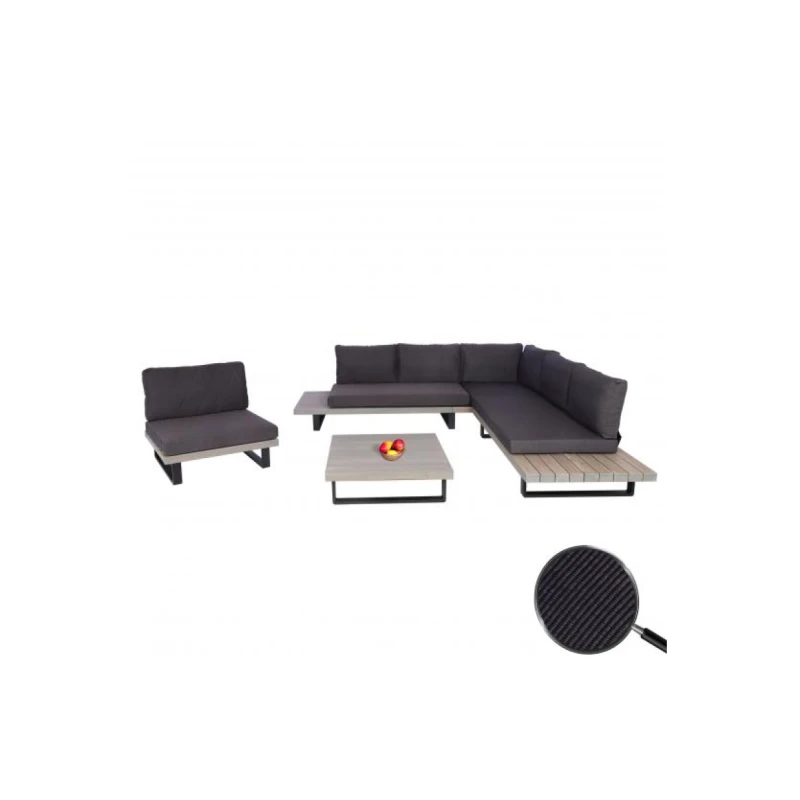 Záhradná sedacia súprava HWC-H54 Sivá