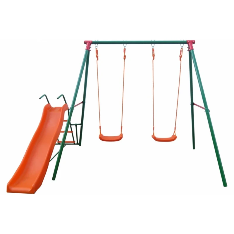 Záhradné detské hojdačky so šmýkačkou 177 cm GH04657