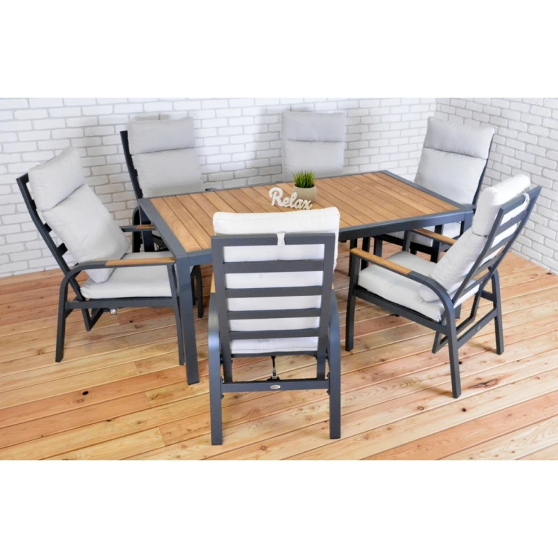 Záhradný jedálenský set 6+1 ANNECY Rojaplast
